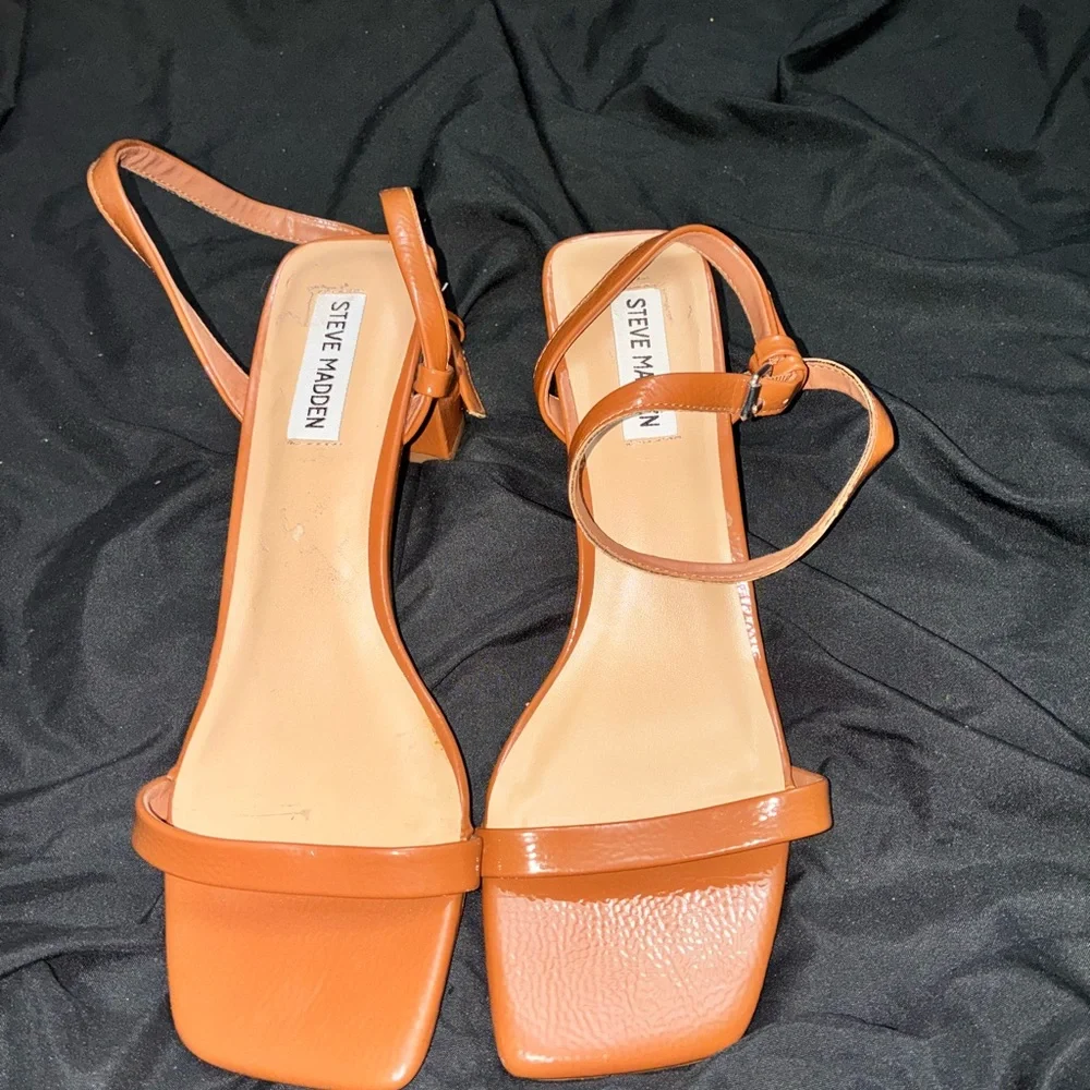 Steve Madden Women's Orange Strappy Heels